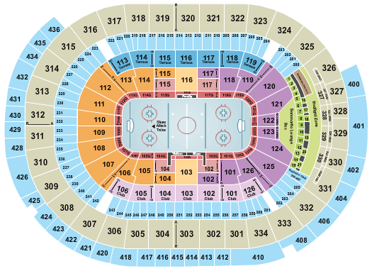 Enterprise Center Blues Seating Chart